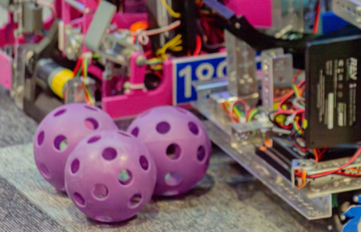 Artifacts — the hollow plastic balls robots collect and launch