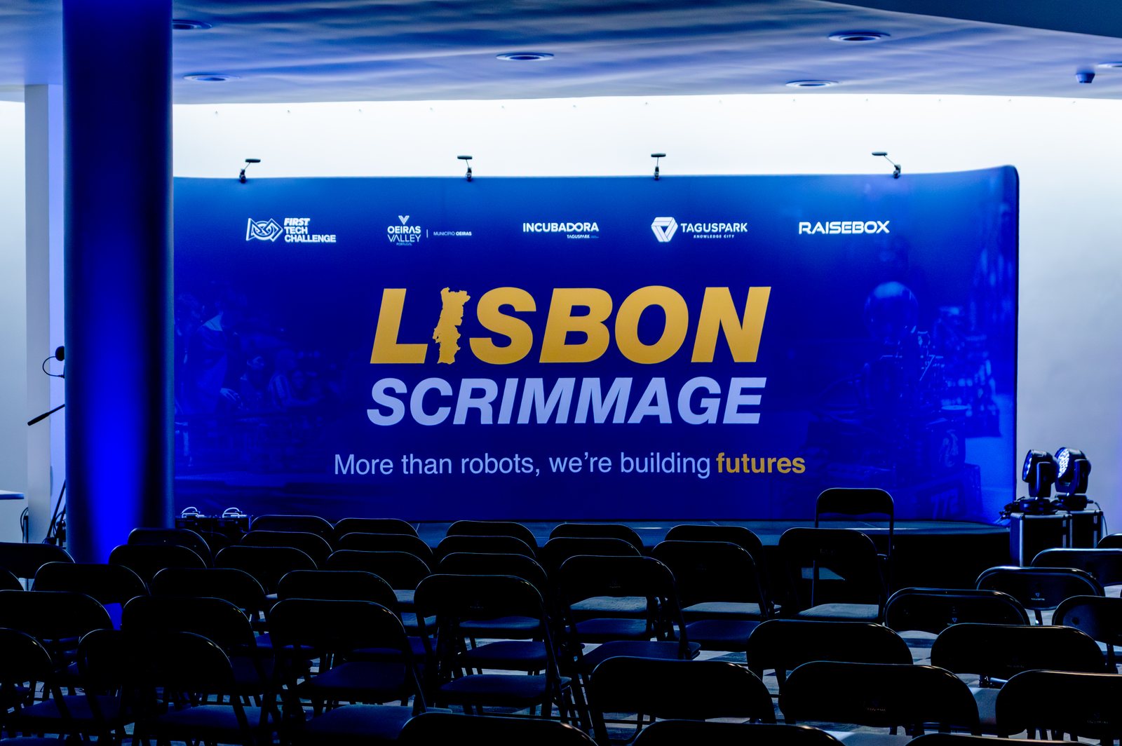 The main stage before doors opened